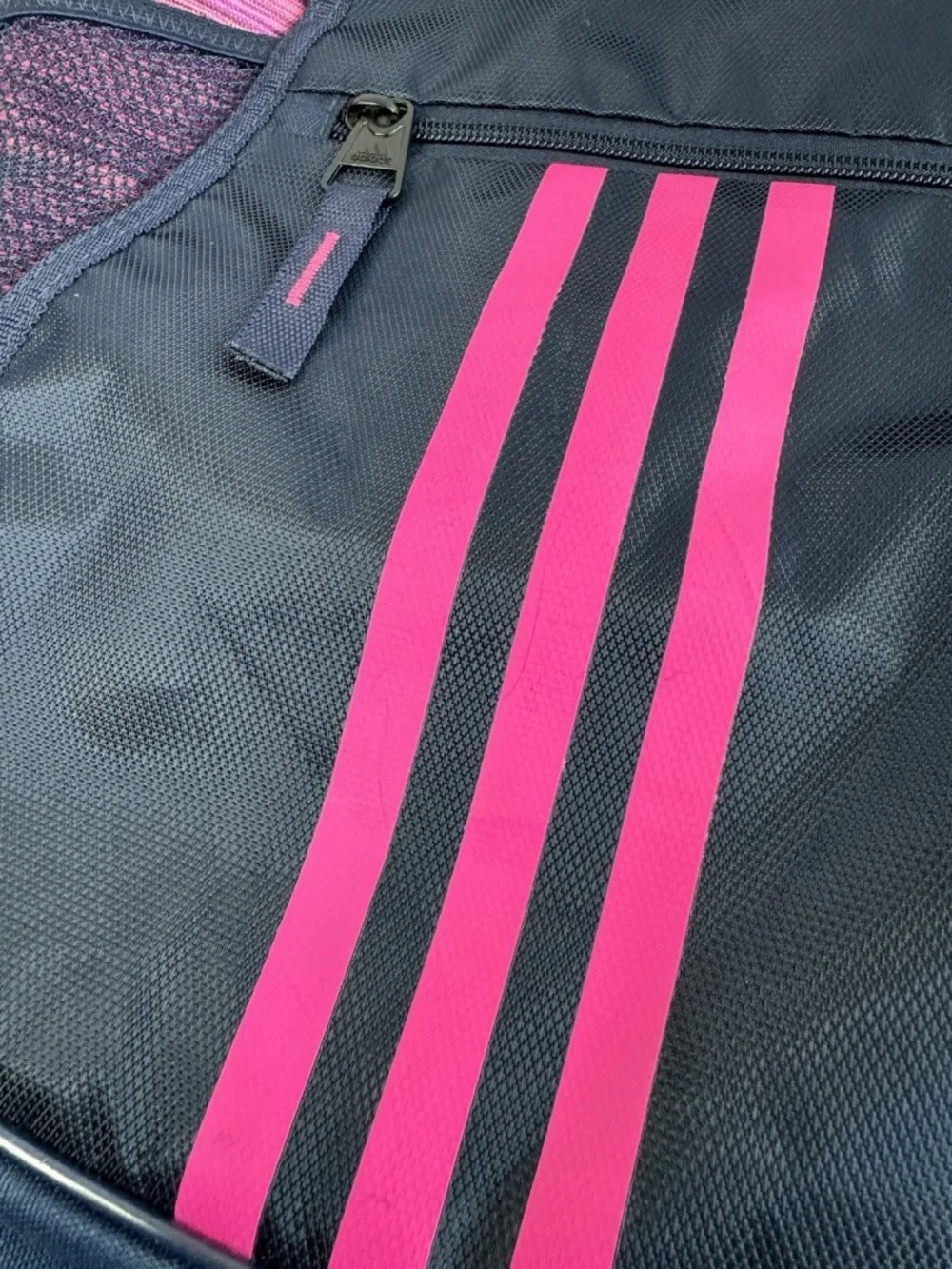Adidas Unisex Alliance ll Sackpack Backpack In Hot Pink/Navy Blue